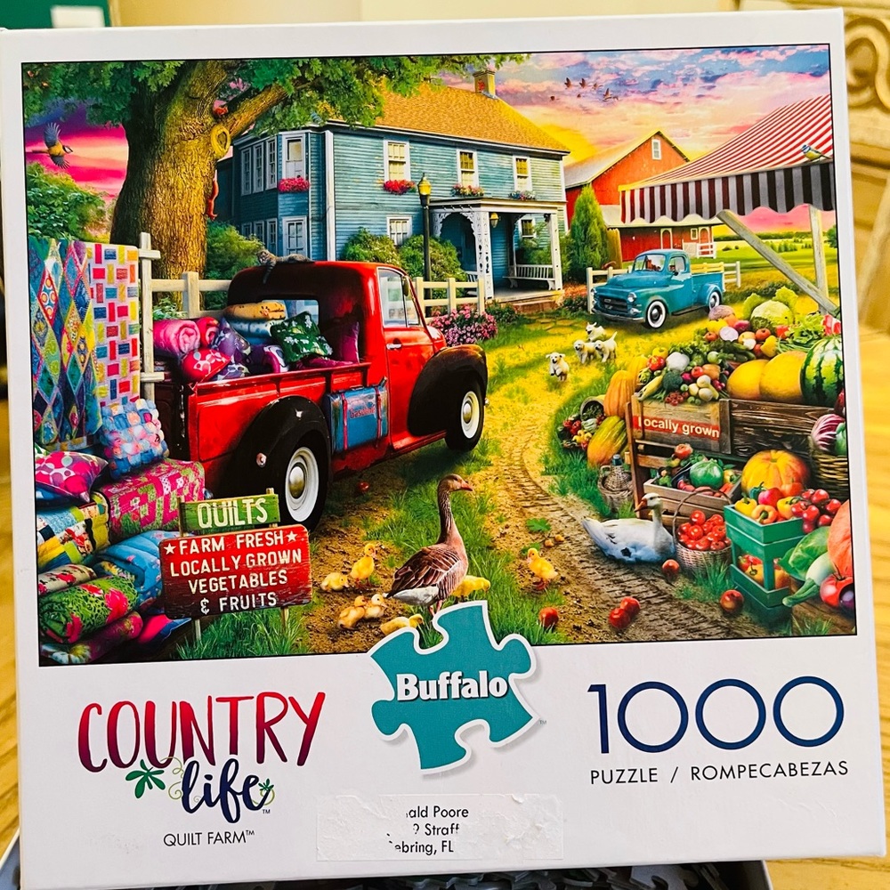 Buffalo Country Life Quilt Farm Puzzle